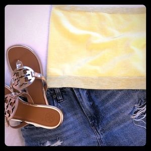 NWT Urban Outfitters yellow tube top